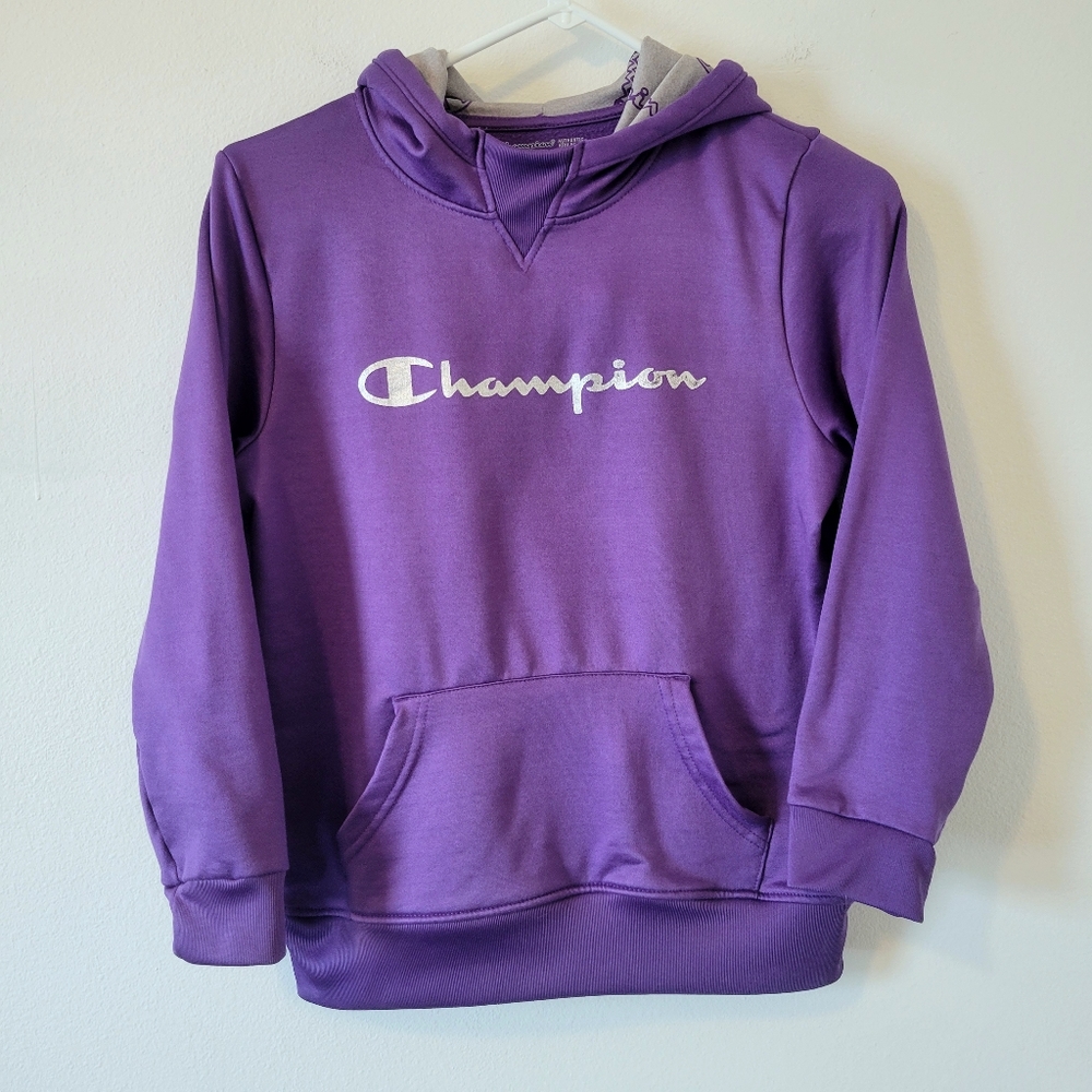Kids Purple Champion hoodie